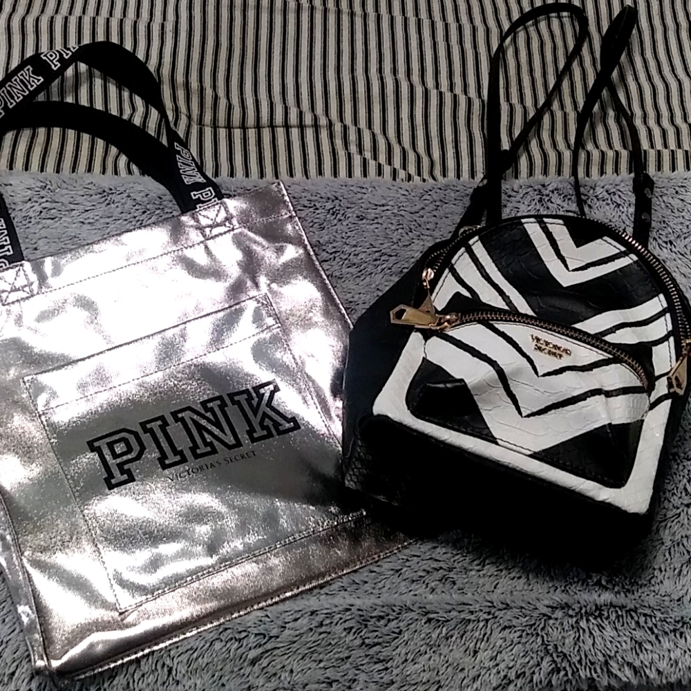 2 Victoria Secret Bag- tote and mini backpack